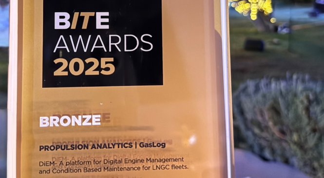 BITE Award for Propulsion Analytics and GasLog